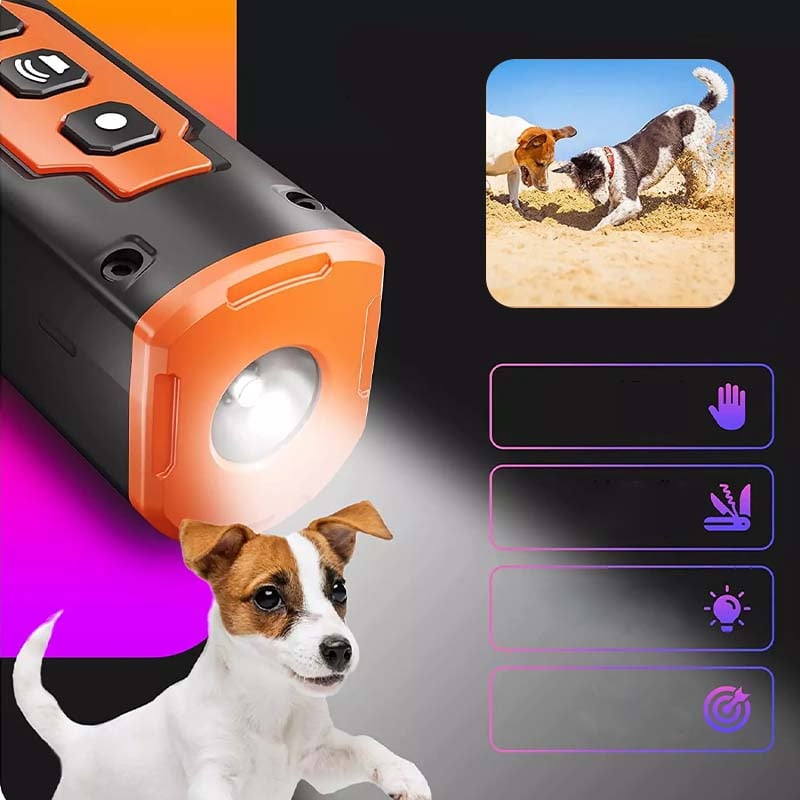 High-Frequency Ultrasonic Dog Repellent – Portable Anti-Bark & Deterrent Device for Training & Outdoor Safety
